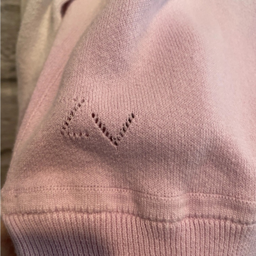 Zadig & Voltaire Lea Lavender Dip Dye Cotton Wide Sleeve Sweater Sz Large - Picture 6 of 8